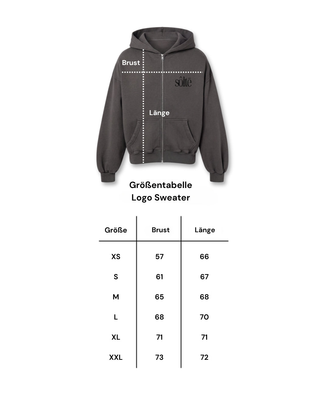 sôltē Logo Zip Hoodie